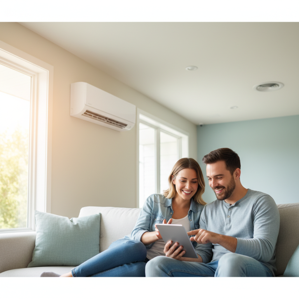 ductless mini split indoor unit wall mounted vs central air vent ceiling